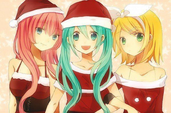 Vocaloid Hatsune Miku, Rin kagamine et Megurine luka